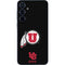 University of Utah Circle and Feather on Black Galaxy A35 5G Skin